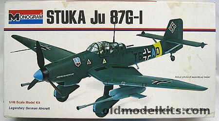 Monogram 1/48 Stuka Ju-87 G-1 Rudel, 6840 0175 plastic model kit